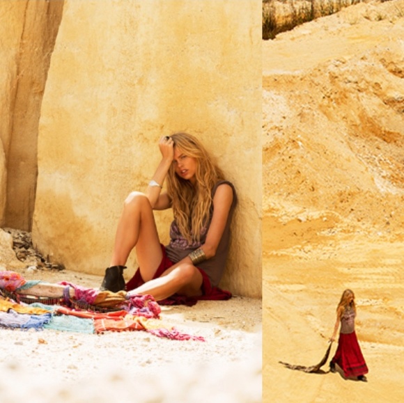 Spell designs wanderlust slouchy tee taupe S brown - Picture 4 of 8